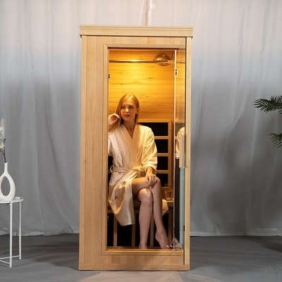 1 Personen-Innen-Mini Wooden Full Spectrum Dry-Sauna-Raum mit niedrigem EMF