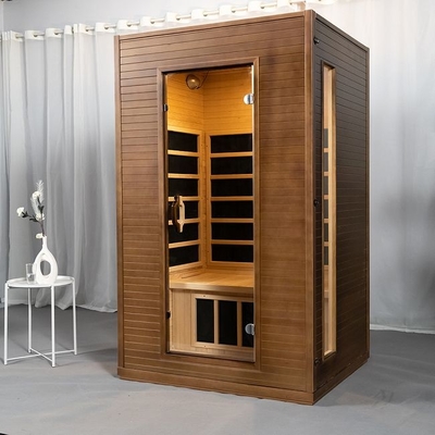 Feste hölzerne Kohlenstoff-Innenplatte Heater Far Infrared Sauna Room für Person 2