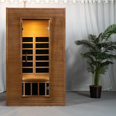 Feste hölzerne Kohlenstoff-Innenplatte Heater Far Infrared Sauna Room für Person 2