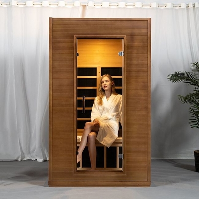 Feste hölzerne Kohlenstoff-Innenplatte Heater Far Infrared Sauna Room für Person 2