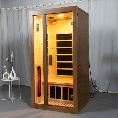 Volles Spektrum und Personen-hölzerner Sauna-Raum der Kohlenstoff-Platten-Heizungs-2 Innen