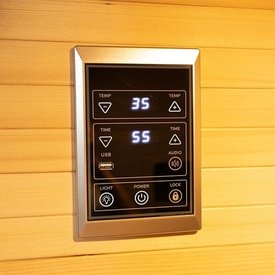 Volles Spektrum und Personen-hölzerner Sauna-Raum der Kohlenstoff-Platten-Heizungs-2 Innen