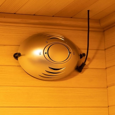Leuchtende Innenkohlenstoff-Heizungen Mini Wooden Infrared Sauna 1 - Person 2