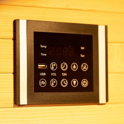 Person Hauptder schierlings-Holz-Kohlenstoff-Faser-Heizungs-weite Infrarotsauna-Kabinen-2