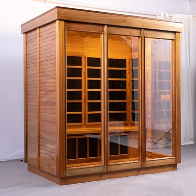 Kanadischer roter Personen-Sauna-Raum Cedar Wooden Infrareds 4 für Hauptinnen