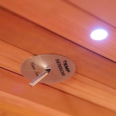 Fester hölzerner roter Cedar Luxury Indoor Full Spectrum-Sauna-Raum für Person 3