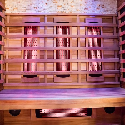 Kanadische rote Personen-trockener hölzerner Sauna-Raum Cedar Full Spectrums 3 Innen