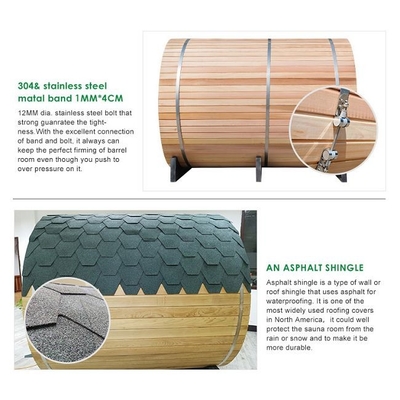 Traditionelles Ofen-Heater Solid Wood Outdoor Barrel-Sauna-Raum-Unterstützungs-Soem