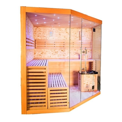 Heater Indoor Use Red Cedar-Holz-Dampf-Sauna-Raum des Ofen-6000W für Person 6
