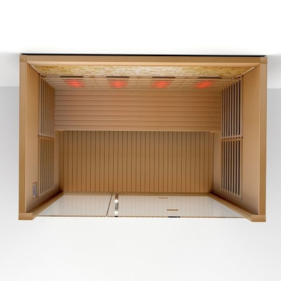 Volle Spektrum- und Kohlenstoff-Heater Wooden Indoor Dry Sauna-4 Menschen Größen
