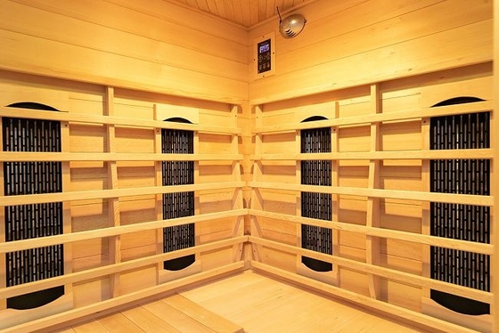Kanadische Schierlings-Wohnzimmer-Ecken-Infrarotsauna-Raum 3 | 4 Personen-Gebrauch