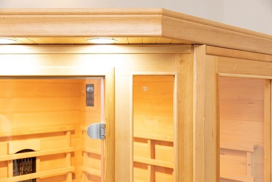 Kanadische Schierlings-Wohnzimmer-Ecken-Infrarotsauna-Raum 3 | 4 Personen-Gebrauch