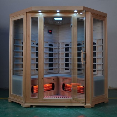 Kanadische Schierlings-Wohnzimmer-Ecken-Infrarotsauna-Raum 3 | 4 Personen-Gebrauch