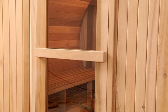 Festes Holz im Freien roter Cedar Dry Steam Barrel Sauna mit Ofen 6KW