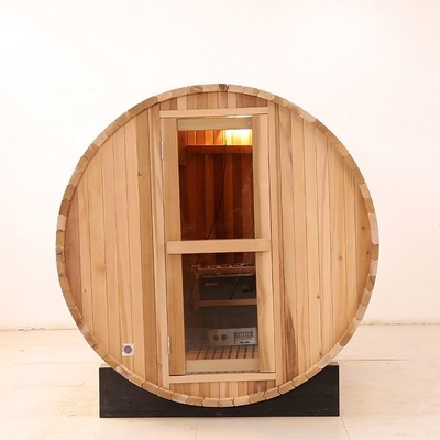 Festes Holz im Freien roter Cedar Dry Steam Barrel Sauna mit Ofen 6KW