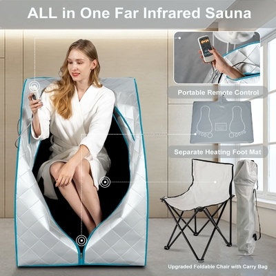 Voller Körper-gesunder Sorgfalt-Körper, der tragbare Infrarotsauna eine Person abnimmt