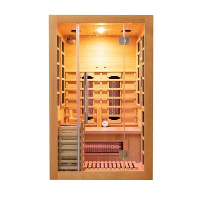 Hölzerne kleine Innenperson der Infrarot-u. Dampf-Kombinations-Sauna-2
