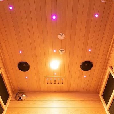 Hölzerne kleine Innenperson der Infrarot-u. Dampf-Kombinations-Sauna-2