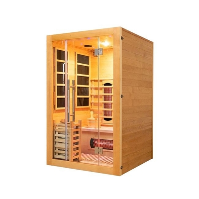 Hölzerne kleine Innenperson der Infrarot-u. Dampf-Kombinations-Sauna-2