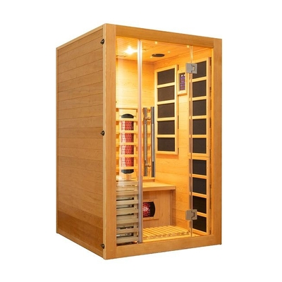 Hölzerne kleine Innenperson der Infrarot-u. Dampf-Kombinations-Sauna-2