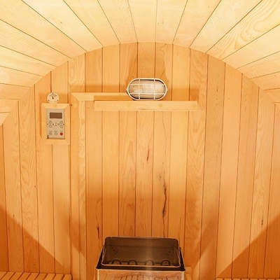 Schierlings-hölzernes Ausgangs-Commerical Tradtional Person der Dampf-Fass-Sauna-6 im Freien