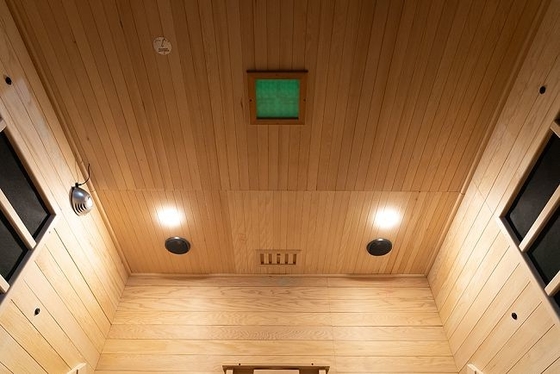 Vollspektraler Kohlenstoffbereich Ferninfrarot-Sauna Rote Zeder 0.C - 65.C Betriebstemperatur