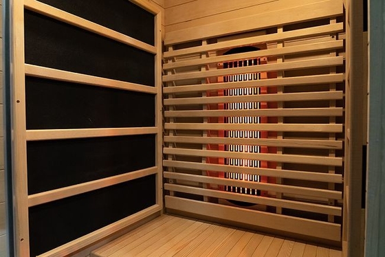 Festes hölzernes kanadische Personen-Hauptinfrarotsauna-hölzernes Luxuskleines des Schierlings-1
