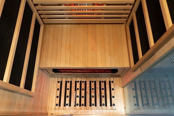 Festes hölzernes kanadische Personen-Hauptinfrarotsauna-hölzernes Luxuskleines des Schierlings-1