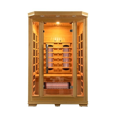 Hölzerne Innen-Infrarotsauna der Personen-1750W 2 niedriger EMF