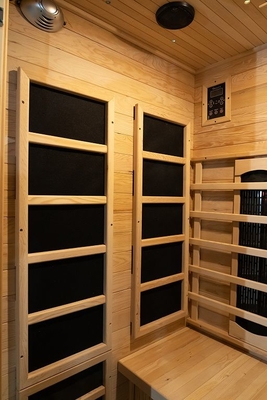 Hölzerne Innen-Infrarotsauna der Personen-1750W 2 niedriger EMF