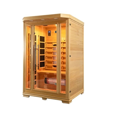 Hölzerne Innen-Infrarotsauna der Personen-1750W 2 niedriger EMF