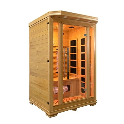 Hölzerne Innen-Infrarotsauna der Personen-1750W 2 niedriger EMF