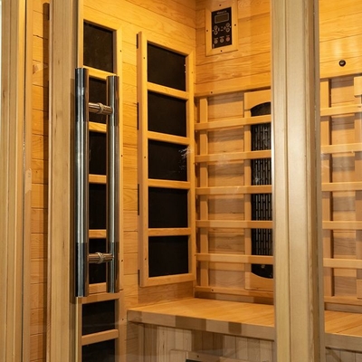 Hölzerne Innen-Infrarotsauna der Personen-1750W 2 niedriger EMF
