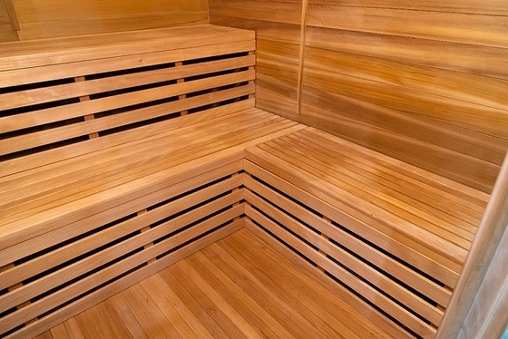 Herrlicher Schierling im Freien Cedar Wood 5 - 6 Personen dämpfen Sauna mit Dach