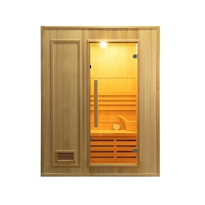 Kleine hölzerne Personen-Hauptsauna Traditonal-Dampf-2 mit elektrischem Ofen 3KW