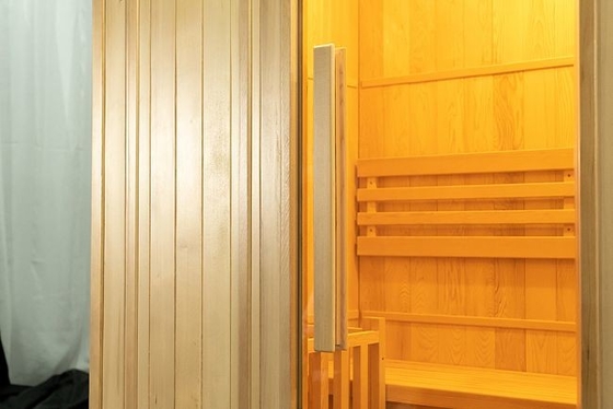 Kleine hölzerne Personen-Hauptsauna Traditonal-Dampf-2 mit elektrischem Ofen 3KW