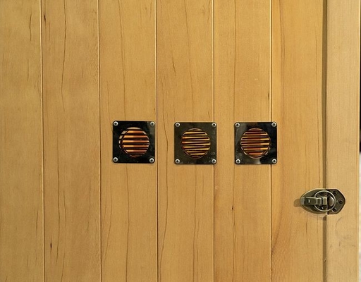 Kleine hölzerne Personen-Hauptsauna Traditonal-Dampf-2 mit elektrischem Ofen 3KW