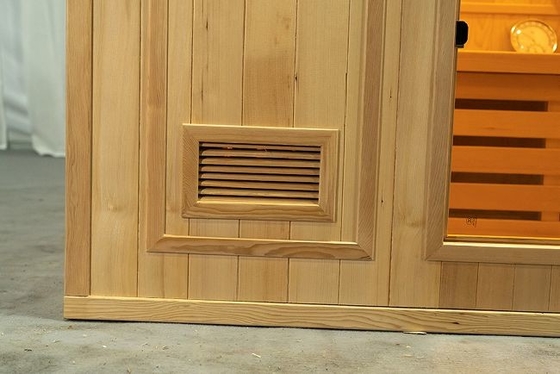 Kleine hölzerne Personen-Hauptsauna Traditonal-Dampf-2 mit elektrischem Ofen 3KW
