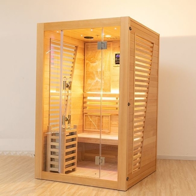 Personen-Sauna-Raum des Innen-Schierlings-3KW hölzerner traditioneller des Dampf-2 luxuriös