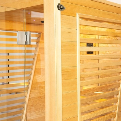 Personen-Sauna-Raum des Innen-Schierlings-3KW hölzerner traditioneller des Dampf-2 luxuriös