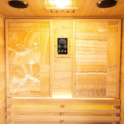 Personen-Sauna-Raum des Innen-Schierlings-3KW hölzerner traditioneller des Dampf-2 luxuriös