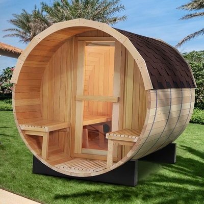 Großer festes Holz-traditioneller Dampf-Fass-Sauna im Freien mit Ofen 6KW