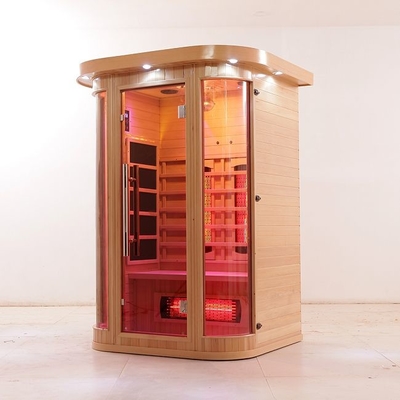 feste hölzerne des vollen Spektrum-1750W Infrarotinnenperson Heimsauna-des Raum-2
