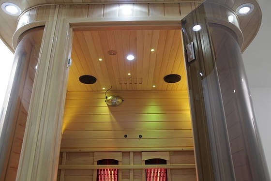 feste hölzerne des vollen Spektrum-1750W Infrarotinnenperson Heimsauna-des Raum-2