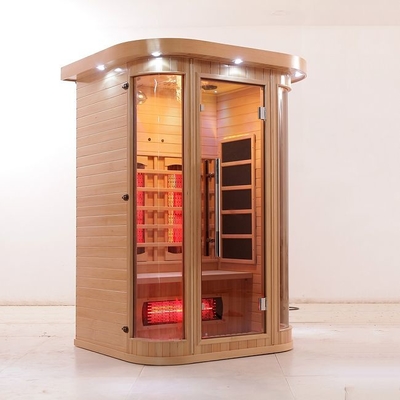 feste hölzerne des vollen Spektrum-1750W Infrarotinnenperson Heimsauna-des Raum-2