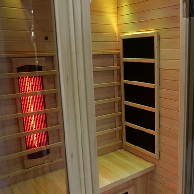 feste hölzerne des vollen Spektrum-1750W Infrarotinnenperson Heimsauna-des Raum-2
