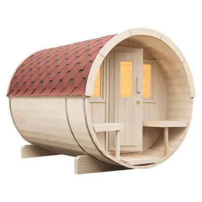 Gebrauchs-im Freien festes Holz kanadischer roter Cedar Sauna Luxury Large Size