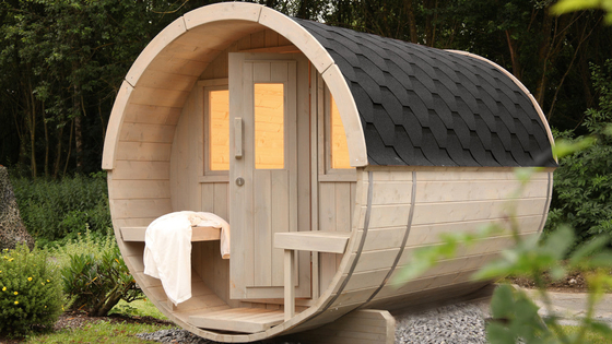 Gebrauchs-im Freien festes Holz kanadischer roter Cedar Sauna Luxury Large Size