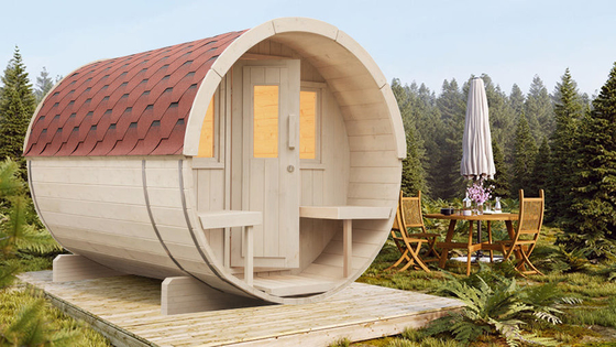 Gebrauchs-im Freien festes Holz kanadischer roter Cedar Sauna Luxury Large Size