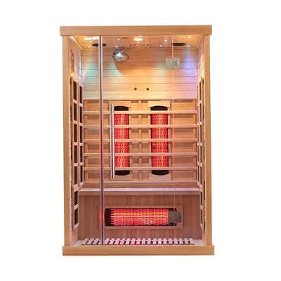 Digital-Schierlings-Holz-weite Infrarotsauna mit Zeitenfolge der Minuten-0-60